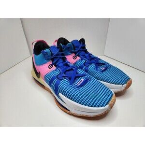 Nike Men's 10.5 LeBron Witness‎ 7 Hyper Royal Pink Basketball Shoes DM1123-400